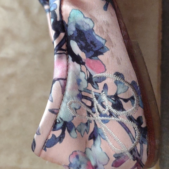 Well-used Sam Edelman Felicia Flat Floral Satin - Picture 11 of 11